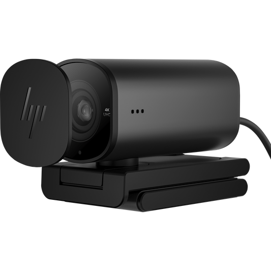 Camera web pentru streaming, HP, Model 965, 4K, Negru (695J5AA)-0